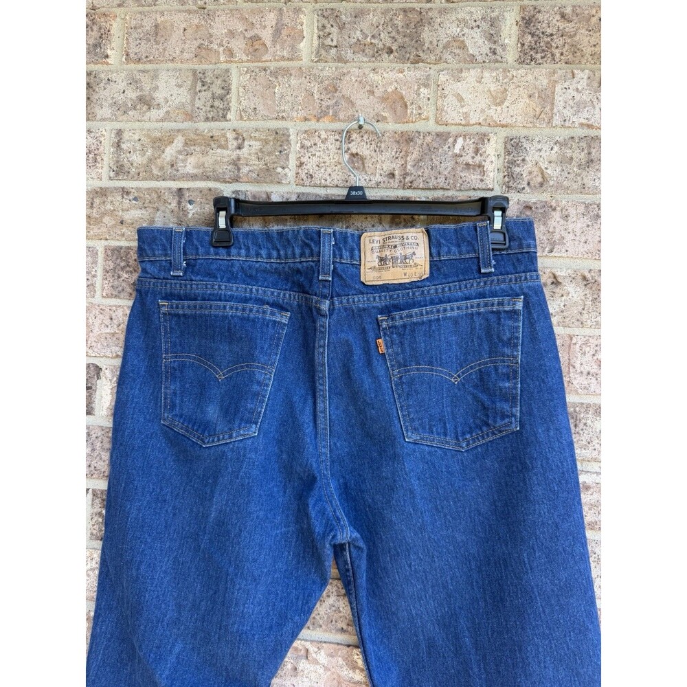 Vintage Levi’s Orange Tab 506 Men 40x30 Blue USA Regular Fit Straight Leg Denim - Picture 15 of 16
